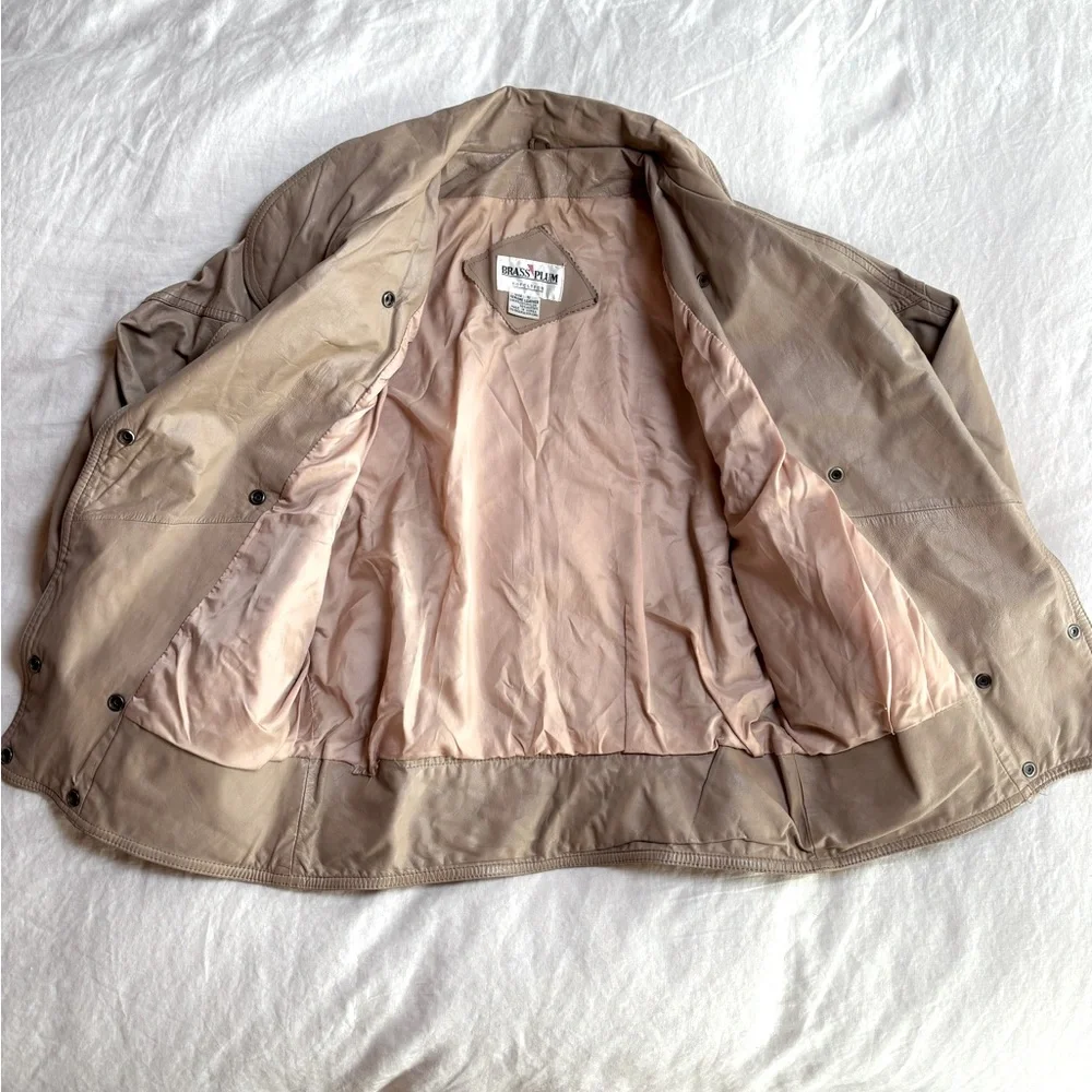 Vintage 80’s Leather Jacket - Picture 3 of 8